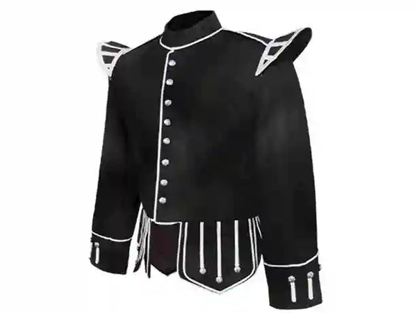 Black Drummer Doublet Highland Jacket